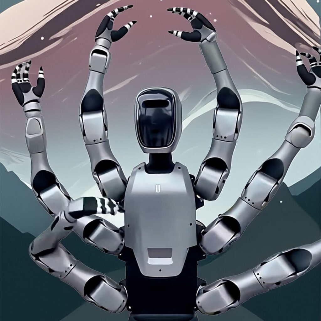 رونمایی از اولین روبات ۶‌ دست جهان